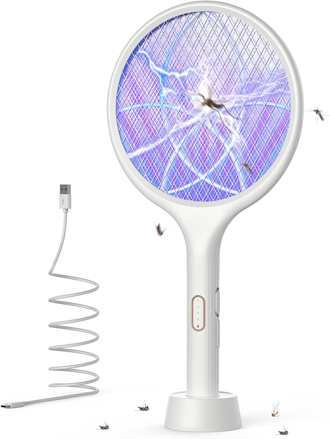 Raquette anti-insectes rechargeable