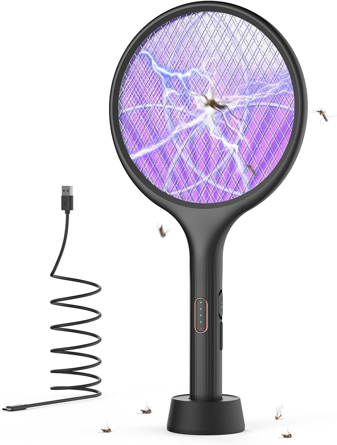 Raquette anti-insectes rechargeable